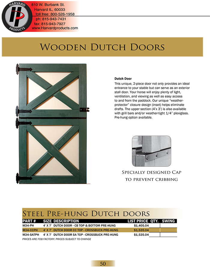 Wood Dutch Doors