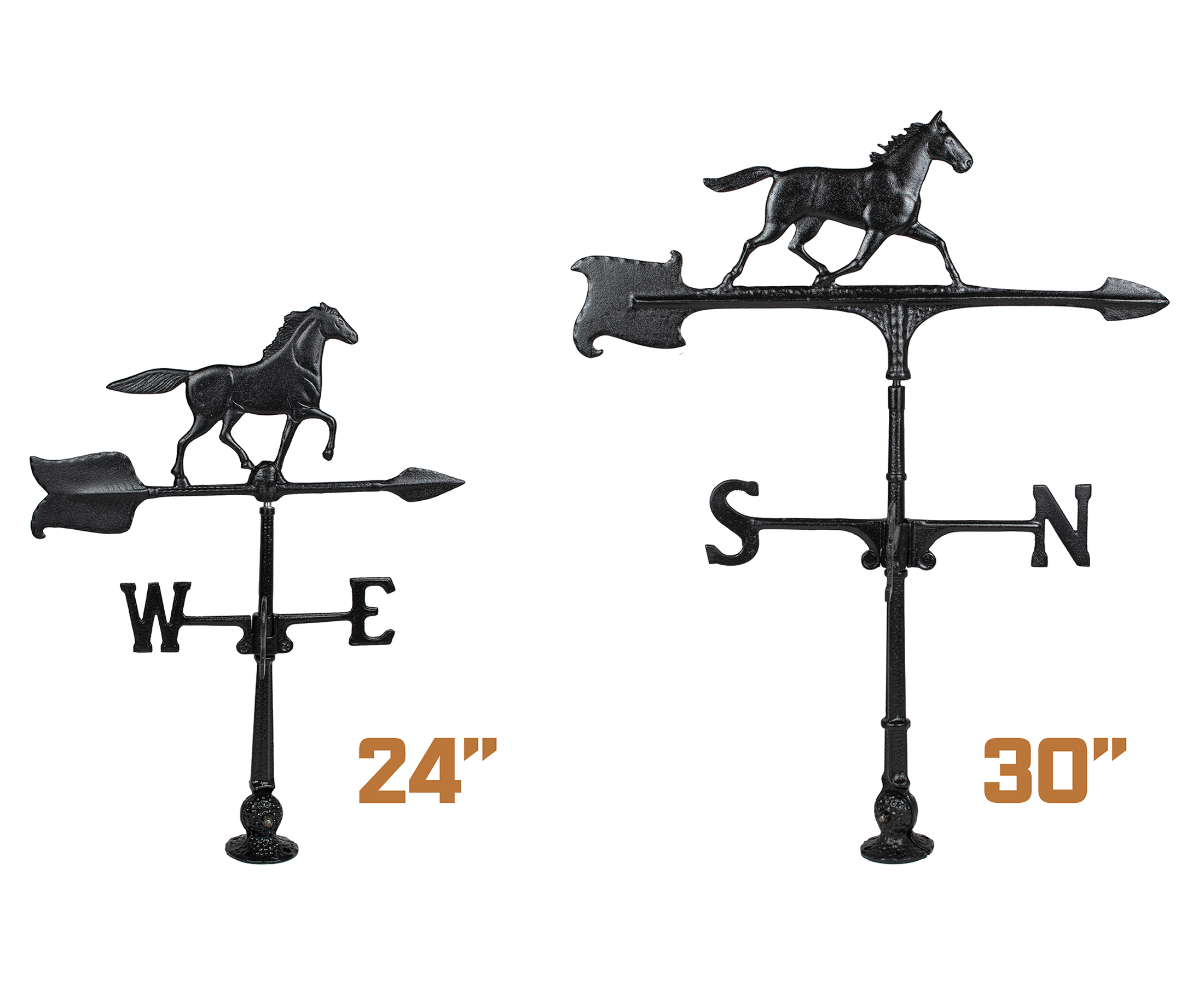 Weathervane Size Comparison